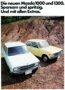 Mazda 1000 i Mazda 130 - w niemieckiej reklamie