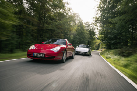 Od lewej: 911 Targa (996), 911 Turbo S Coupé (996)